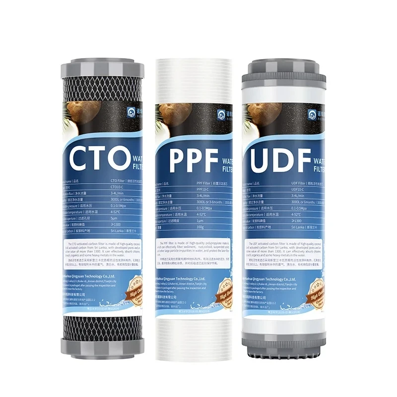 T33 Waterfilterpatroon, Pp Katoen, Udf Geschikt Voor Waterfilterbehuizing, T33 Cartridge,Ro Membraansysteem Vervanging