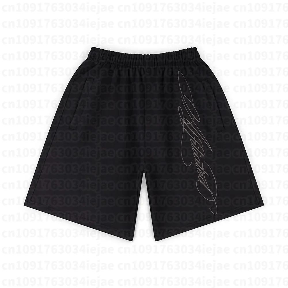 2026 Herren-Shorts im Streetwear-Stil, Amerikanischer Retro-Hip-Hop, Graffiti-Schriftzug, Weite Sport-Jogginghose, Sommerliche Freizeit-Basketball-Shorts – Detail 6