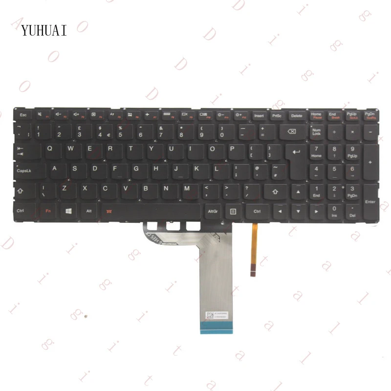 

Новая клавиатура с подсветкой (UK) для Lenovo IdeaPad Yoga 500-15IBD 500-15IHW 500-15ISK