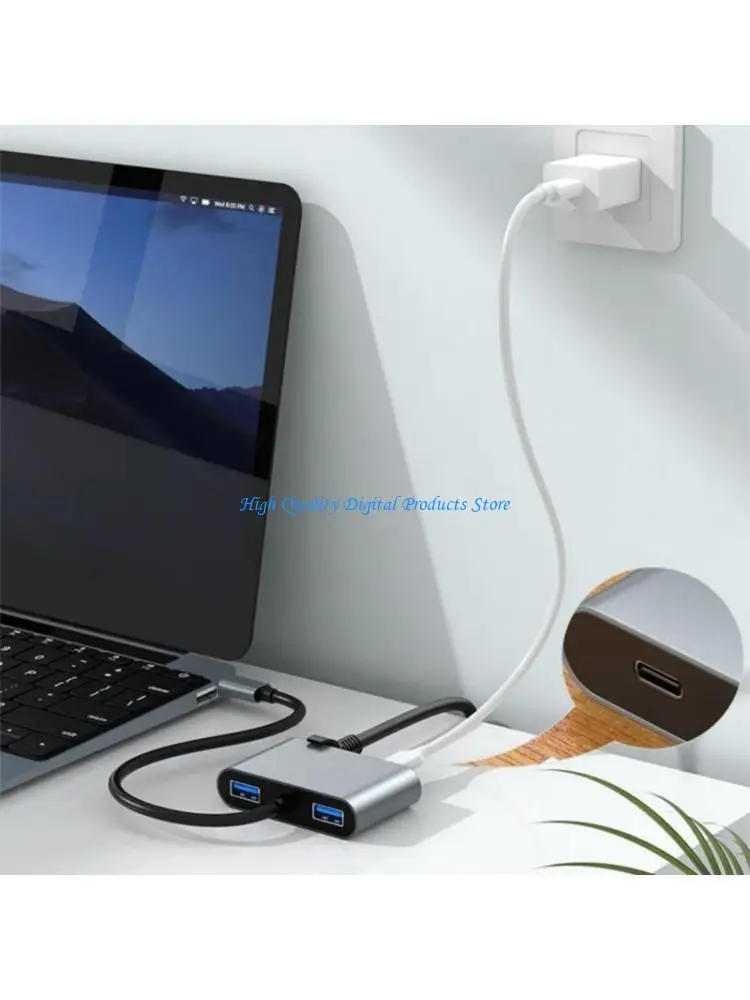 

U2JE Aluminum Shell Type C to Networking Ethernet Adapter for Enhances Connectivities