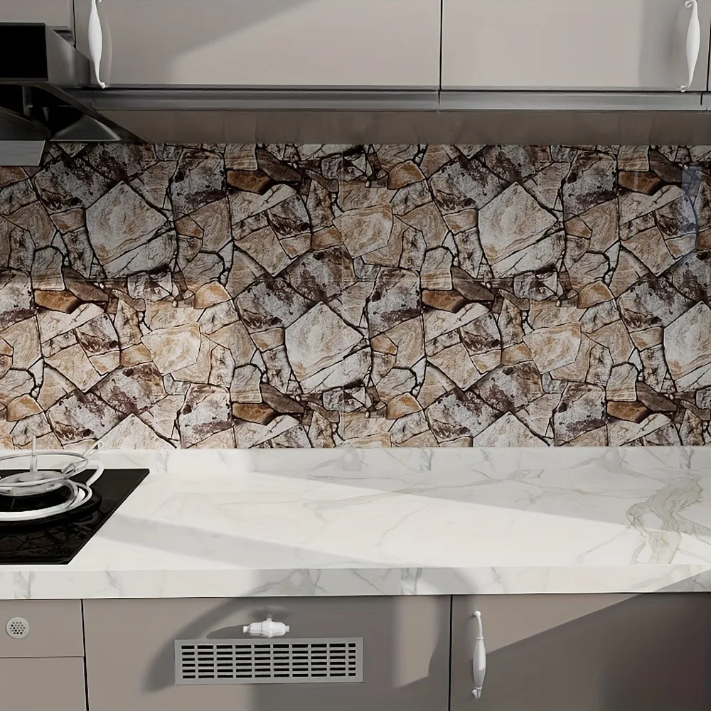 

Обои с кожурой и наклейкой, современные самоклеящиеся съемные виниловые контактные бумаги, кухонные шкафы, водонепроницаемые виниловые обои, декор