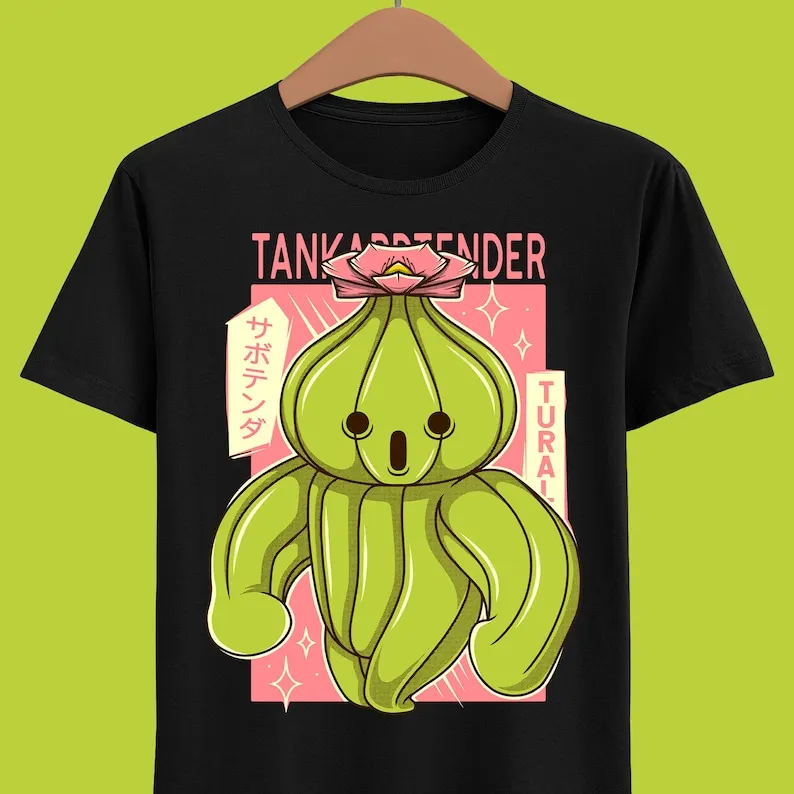 Tankardtender Cactuar Unisex T-shirt Final Fantasy XIV Dawntrail Final Fantasy 14 FFXIV FF14 Video Game Shirt Tural Gaming Tee