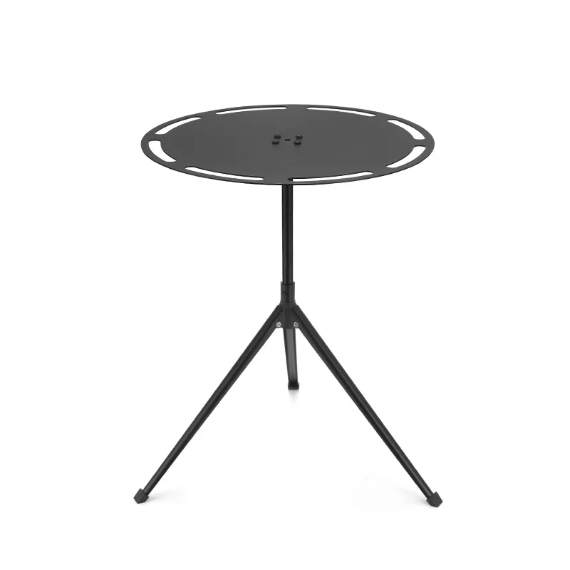 Outdoor Expandable Round Table Aluminum Alloy Detachable Table Camping Dining Table Tableware Storage Rack Portable Dining Table