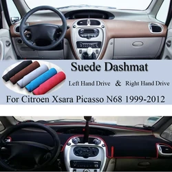 Suede Leather Dashmat Dashboard Cover Pad Dash Mat Carpet Car Accessories Sunshades For Citroen Xsara Picasso N68 1999-2012