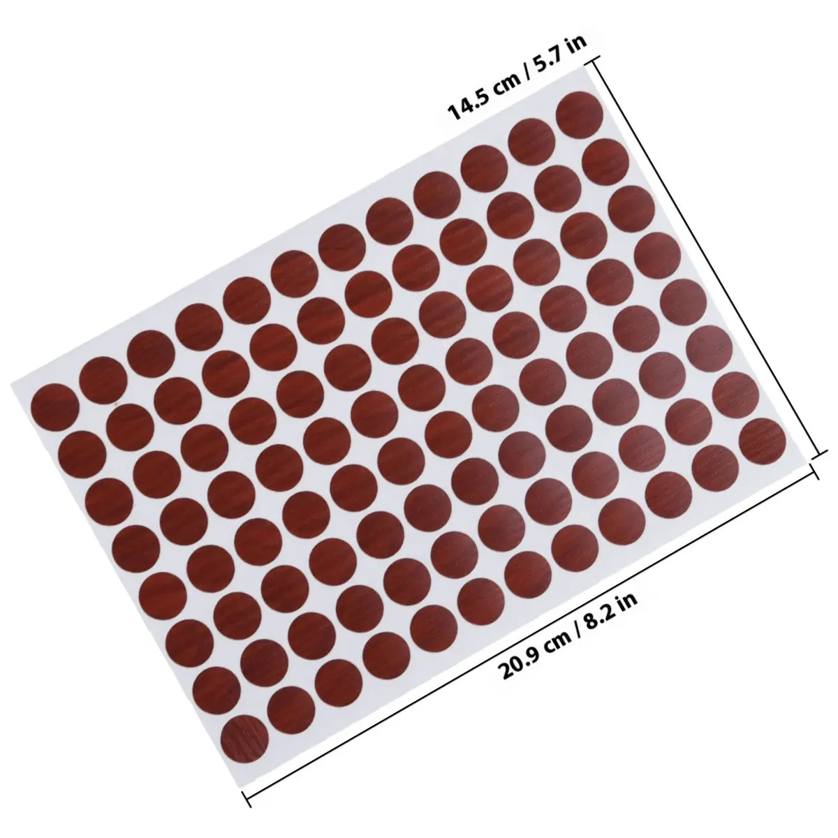 96Pcs Waterproof Screw Hole Covers Non-Slip PVC Stickers for Wood Furniture Decorative Screw Hole Caps Peel and Stick Stickers