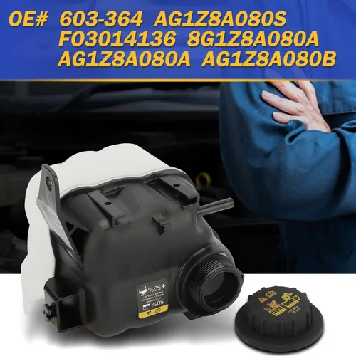 Imagen 2 del producto Tanque de expansión del radiador del depósito de refrigerante del motor AG1Z8A080S para Ford Explorer Taurus 08-18 09-16 Lincoln MKS 08-19 Mercury