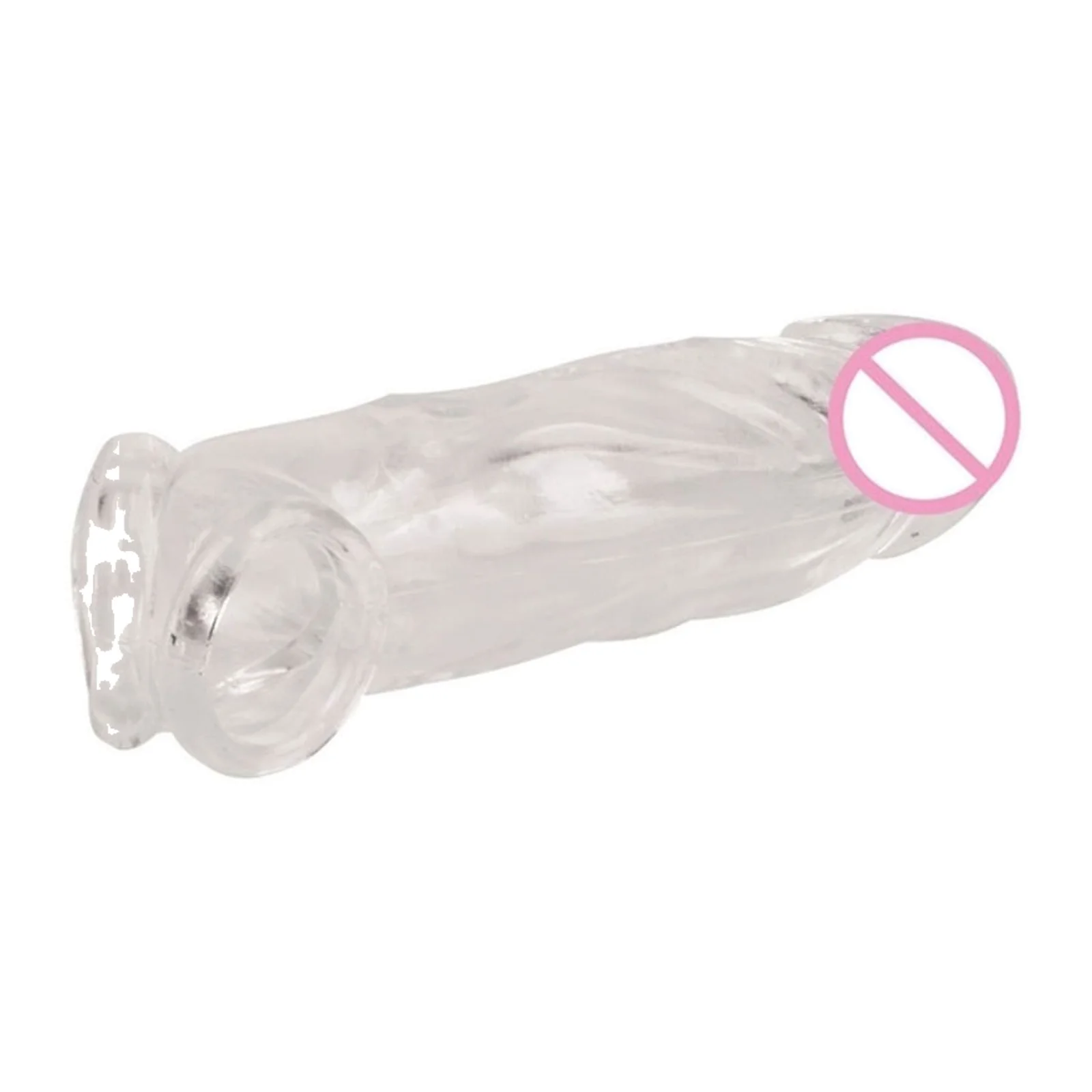 3 Size Transparent Penis Extender Reusable Condom Sleeve Delay Ejaculation Cock Ring Sex Toys For Men
