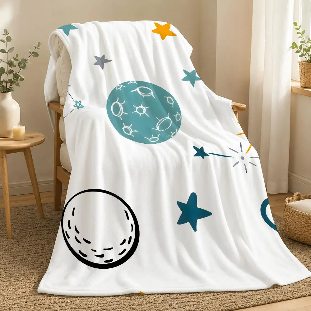 Outer Space Space Wall Art Throw  flannel blanket, suitable for sofas, beds, offices,  exquisite gift blankets