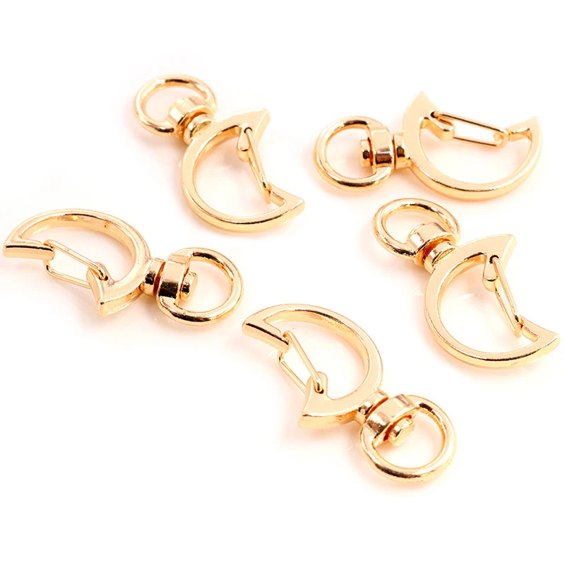 Cat Heart Snap Hook Clips, 10pcs Keychain Supplies