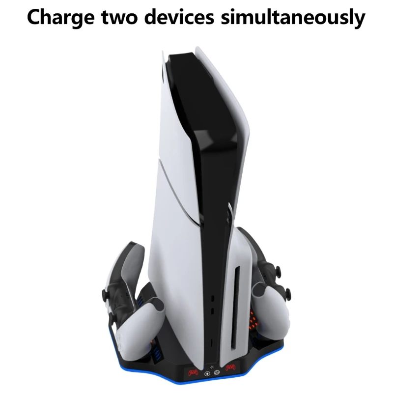 Charging Stand Docking Base Rack Bulid-in Cooling Fan for P5 Allows Two Controllers for P5 Charging Simultaneously