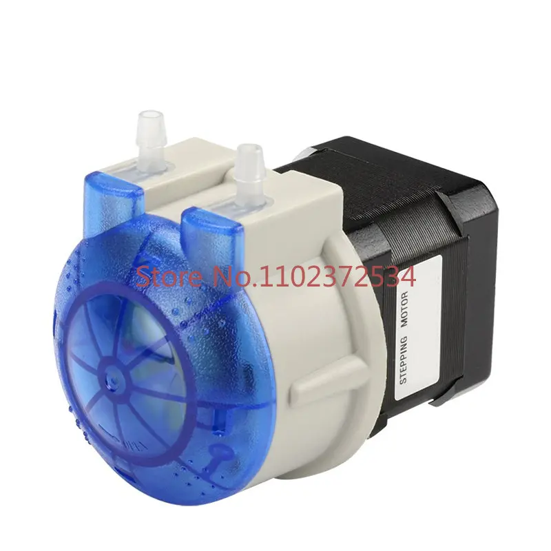 JIHPUMP 24v 12v 6v high flow easy loading pump mini micro small dosing stepper peristaltical pumps pumping peristaltic pump