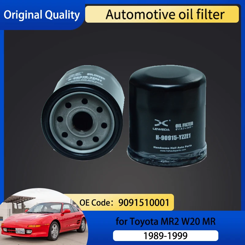 Oil Filter Element for Toyota MR2 W20 MR MK2 1989 1990 1991 1992 1993 1994 1995 1996 1997 1998 1999 9091510001 Accessories Parts