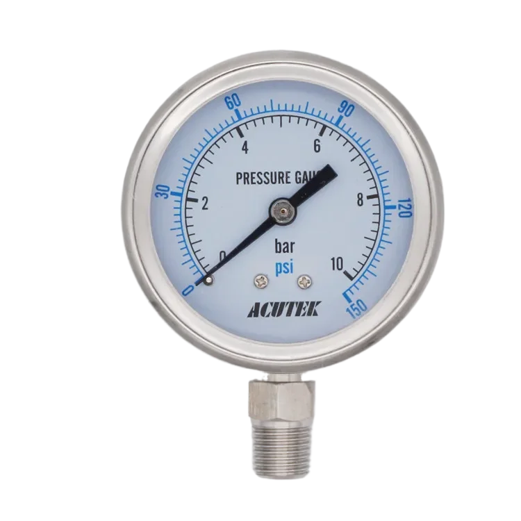 Y60BF -1-600 Bar 1bar≈14.5psi 304 Stainless Steel Vacuum Pressure Gauge Ammonia Steam meter High temperature resistance