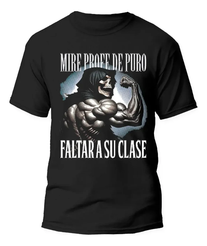 Men's Dark Fitness Style Cotton T-shirt Muscular Skull Graphic Short Sleeve Casual Tops 2026 new