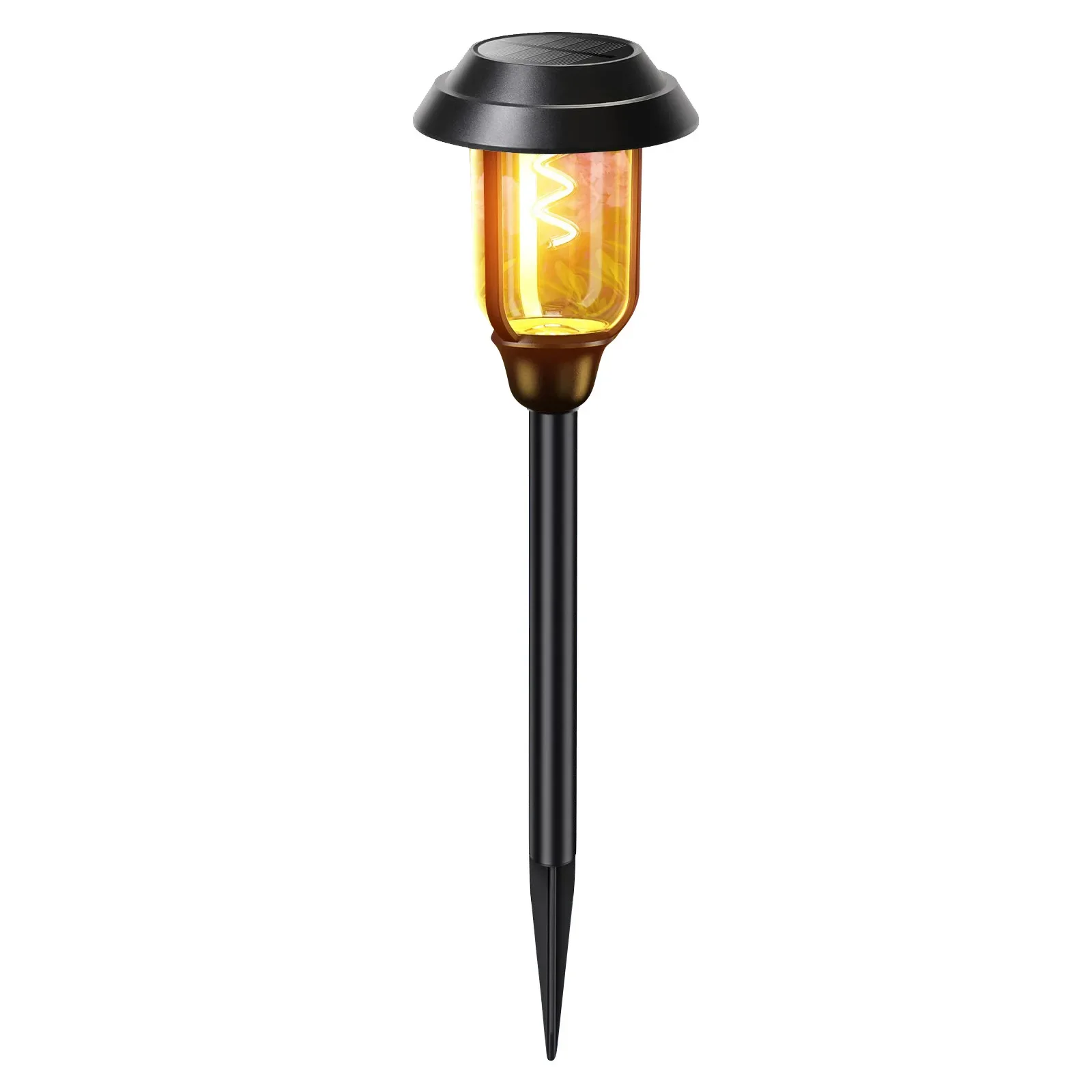 LED Solar Flame Light para gramado, ao ar livre, jardim, paisagem terrestre, Spike Lamp, suprimentos de decoração, novo, 2024