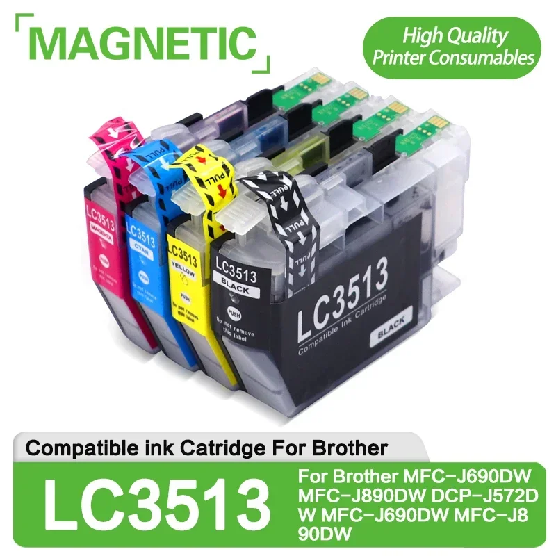 Compatible Ink Cartridge LC3511 LC3513 lc3511 lc3513 For Brother MFC-J690DW MFC-J890DW DCP-J572DW MFC-J690DW MFC-J890DW