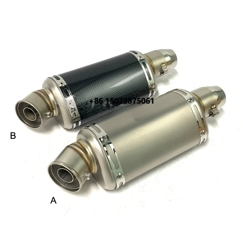 Bulls Motor Racing Moto Duke200 RC390 502C Modified Motorcycle Exhaust Muffler  With DB Killer Exhaust Baffie Pipe