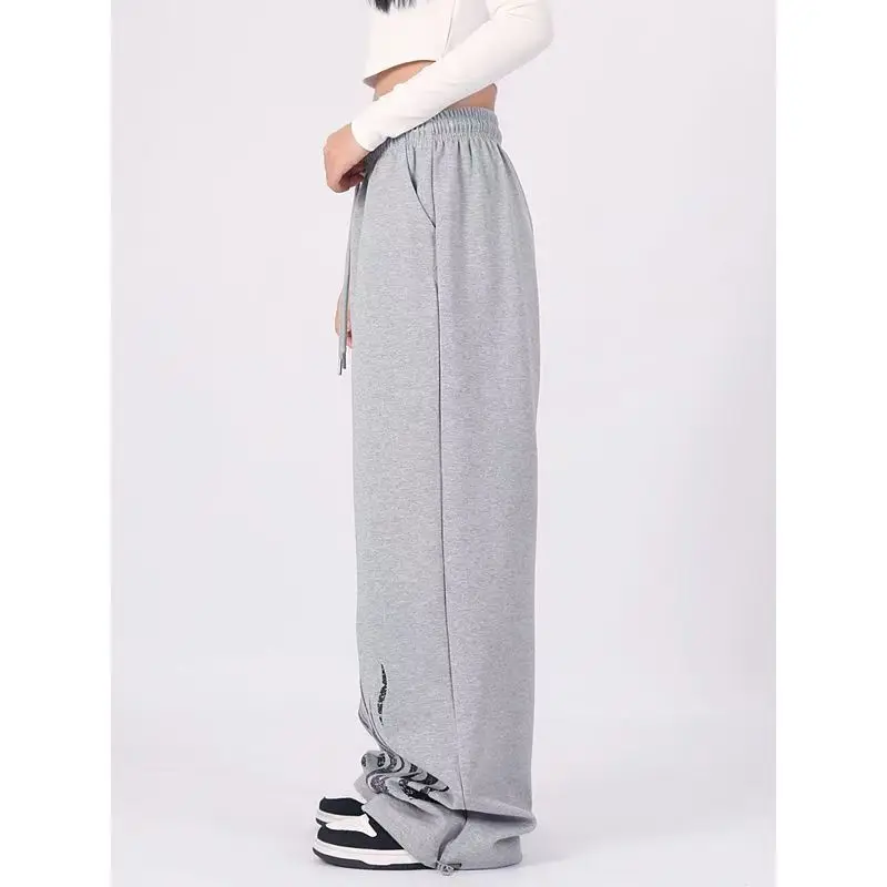 Pantalon de survêtement Hip Hop américain pour femmes, ample et décontracté, pantalon de danse Jazz, taille haute, Y2k, confortable, ample, sport, Streetwear
