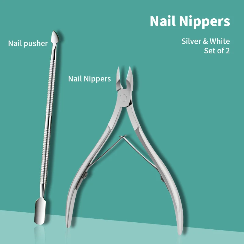 【WHB43】Pinze Set spingipelle Forbici per cuticole Tagliaunghie Trimmer Rimozione della pelle morta Taglierina per cuticole Strumenti professionali per nail art