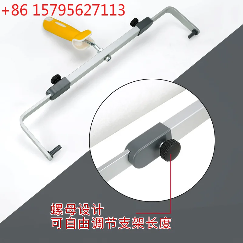 

Удлинительная ручка для малярного валика из латекса, для внутренних работ, для покраски стен и крыш, инструмент для малярных работ