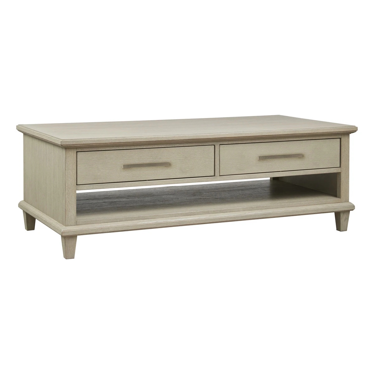 

American light luxury modern living room oak TV cabinet, coffee table coffee table floor cabinet