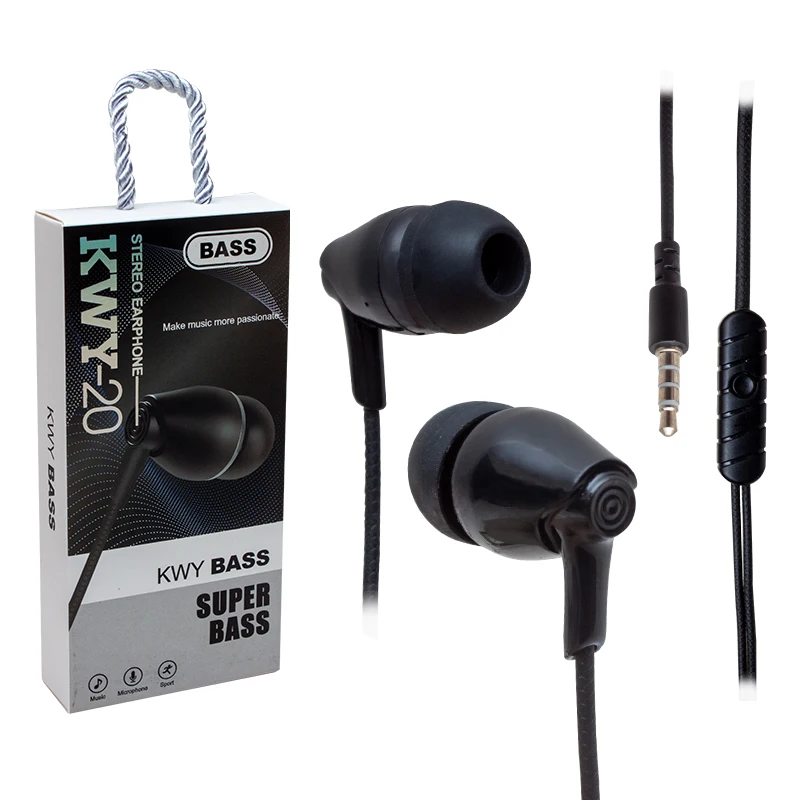 POWERMASTER KWY-20 3.5MM JACKLI KULAKİÇİ MİKROFONLU WIRED HEADPHONE