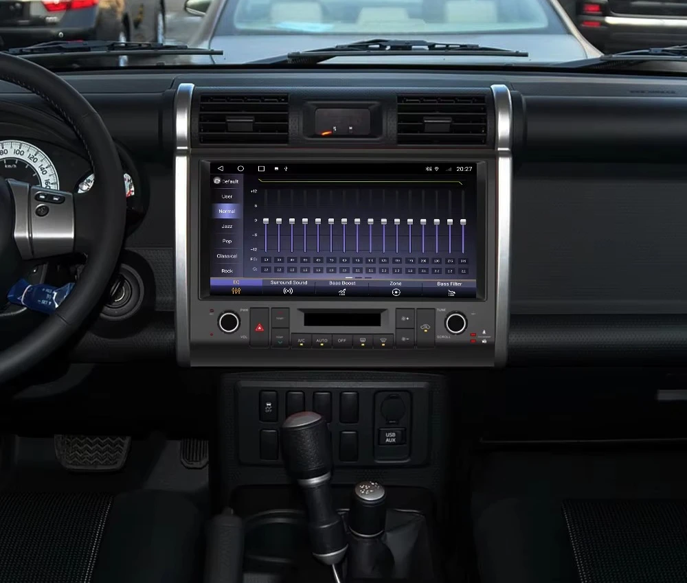 Player Multimídia Carplay de 13,3 Polegadas para FJ Cruiser 2007-2020, Rádio de Carro Android 11 Auto Sem Fio, Unidade Principal Navi