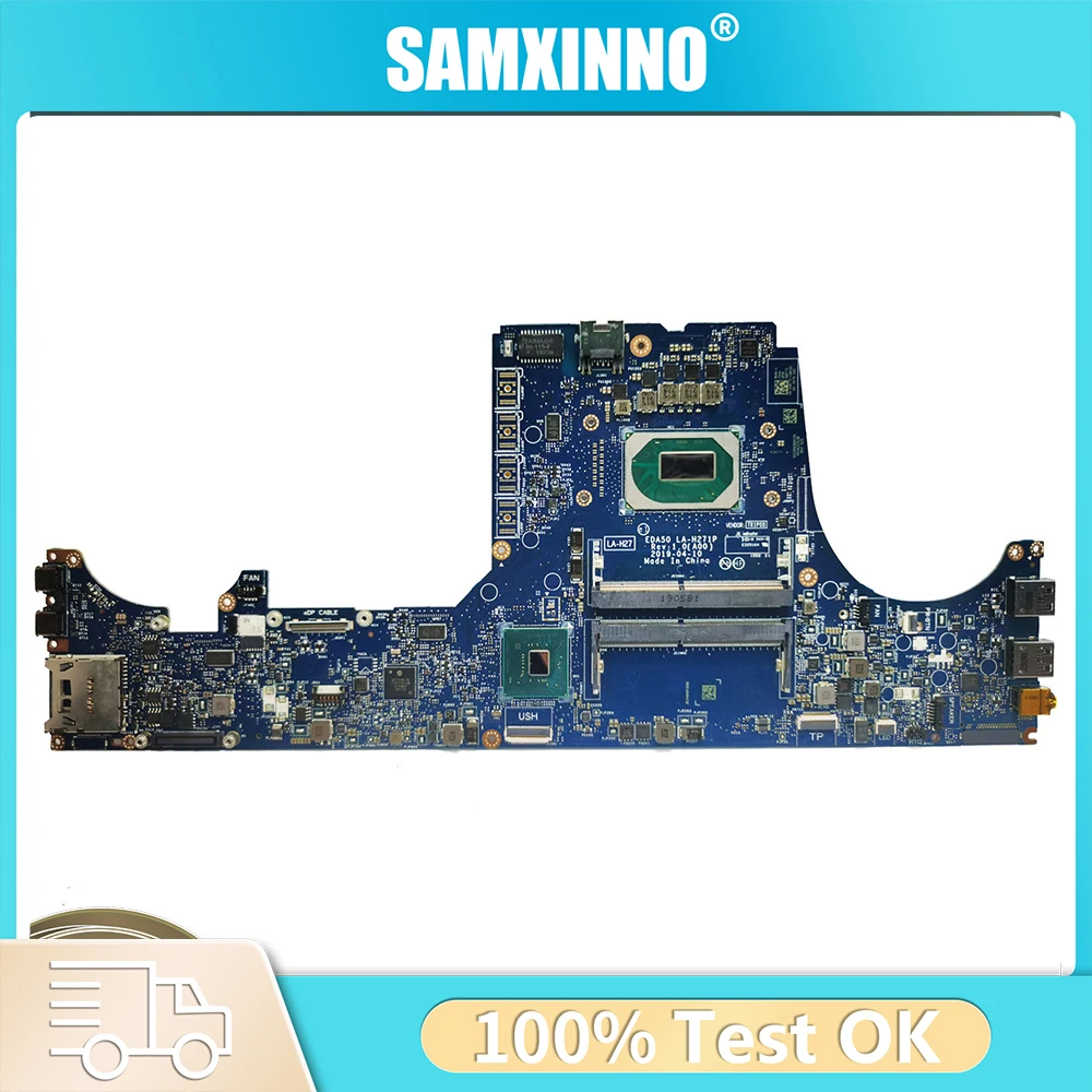 

Материнская плата для ноутбука Dell Precision 5501 3541 LA-H182P I5 I7-9th Gen, графический процессор MX150/P620 CN-0WH66R 0WH66R, материнская плата EDC51 Latitude