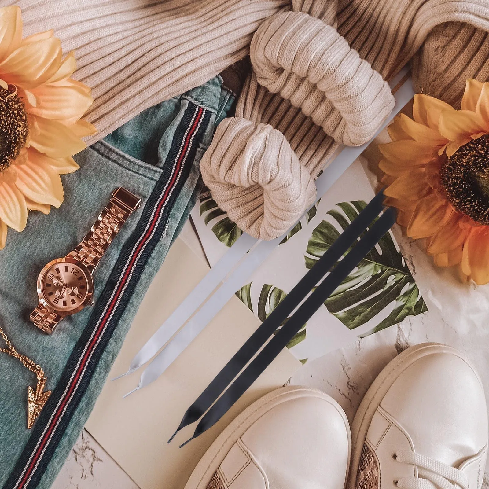 

3Pcs Stylish Shoelaces Female Fashion Lace Ornament for Sneakers Sports Shoes Elegant Bowtie Fastening Long-Lasting Wear