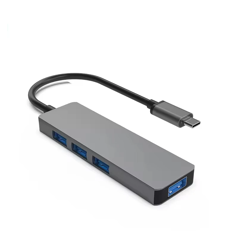 4 Poort Usb 3.0 Hub Usb Hub Hoge Snelheid Type C Splitter 5Gbps Voor Pc Computer Accessoires Multiport Hub 4 Usb 3.0 2.0 Poorten