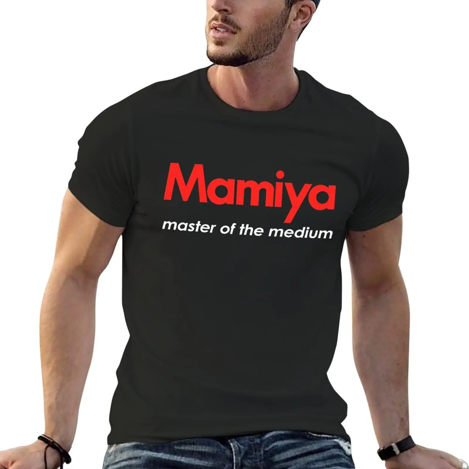 Mamiya Photography Logo T-Shirt quick drying man clothes graphic t shirts quick-drying T-shirts for men cotton