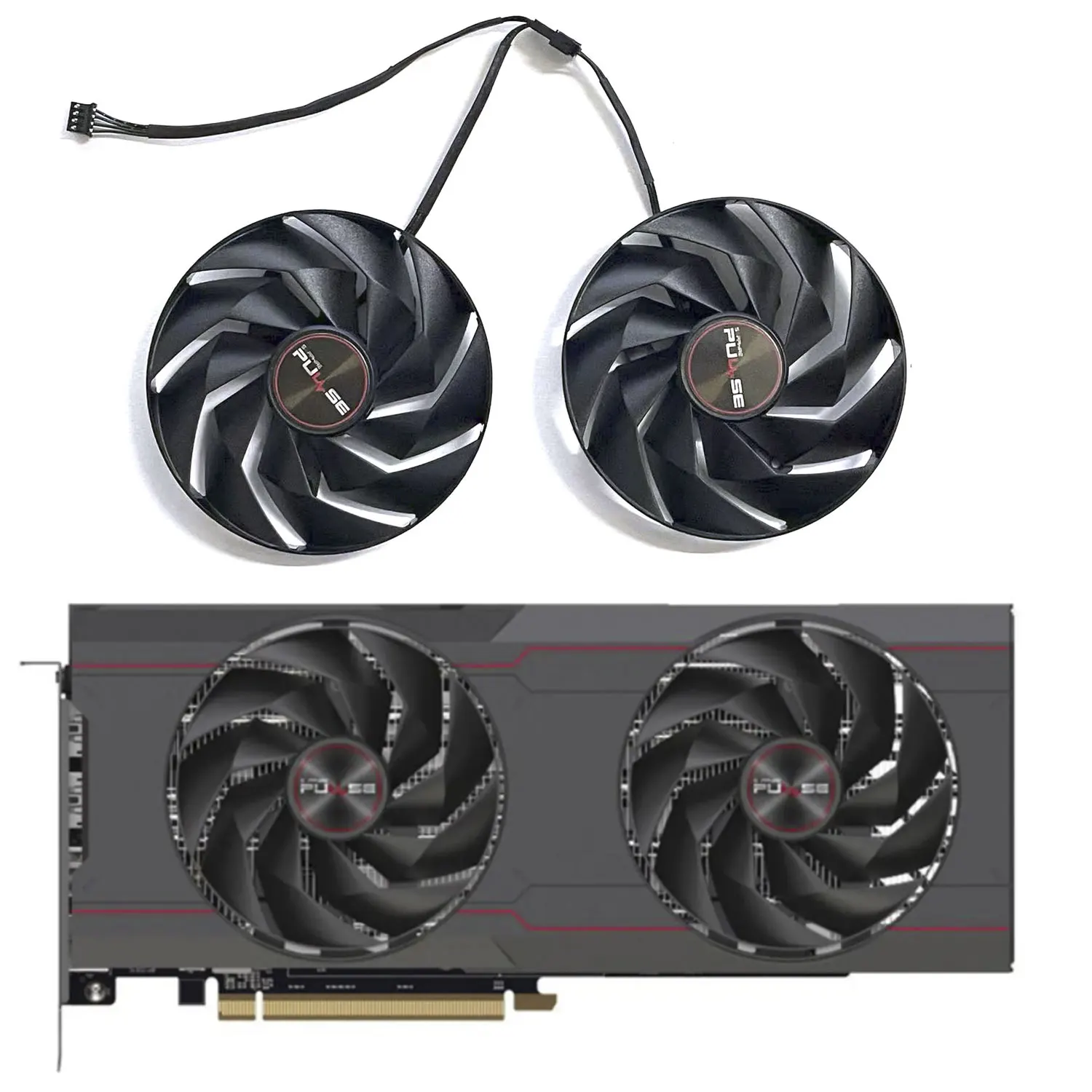 95MM 4PIN FD10015M12D DC 12V 0.45A RX6750 GPU Fan For Sapphire PULSE AMD Radeon RX 6750 XT Graphics Card