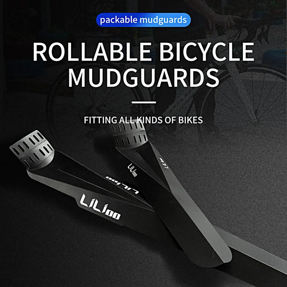 Anti Shake  Practical Water Resistant Foldable Cycling Fenders Durable Cycling Fenders Waterproof Design   for Bike