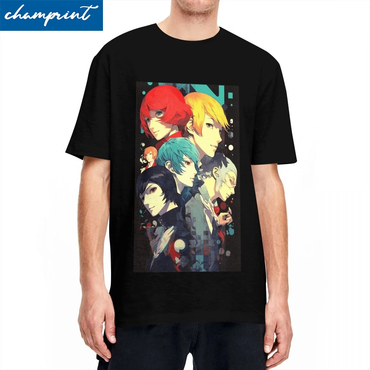 Persona 3 Reload Fanart Characters T Shirt Men Women Cotton Novelty T-Shirt Crew Neck Tee Shirt Short Sleeve Clothes Summer