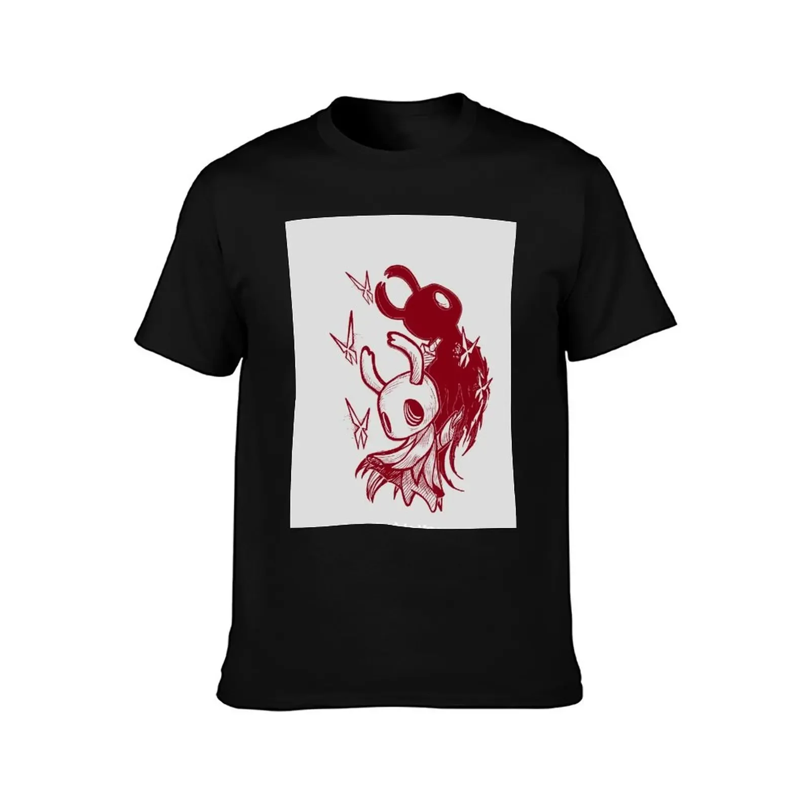 Hollow knight lineart red T-Shirt clothes vintage clothes man clothes mens fashion