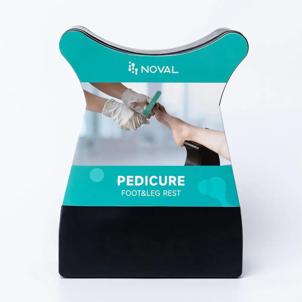 Portable Pedicure Leg Rest, Adjustable Stand for Comfort, Black