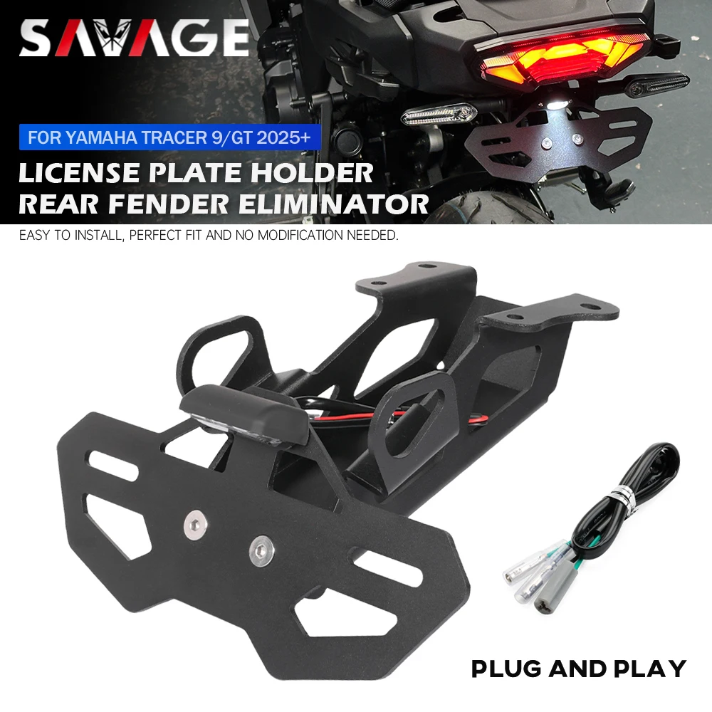 

2025 Tracer 9 9GT Tail Tidy License Plate Holder Motorcycle Rear Fender Eliminator Number Plate Bracket For YAMAHA Tracer 9/GT