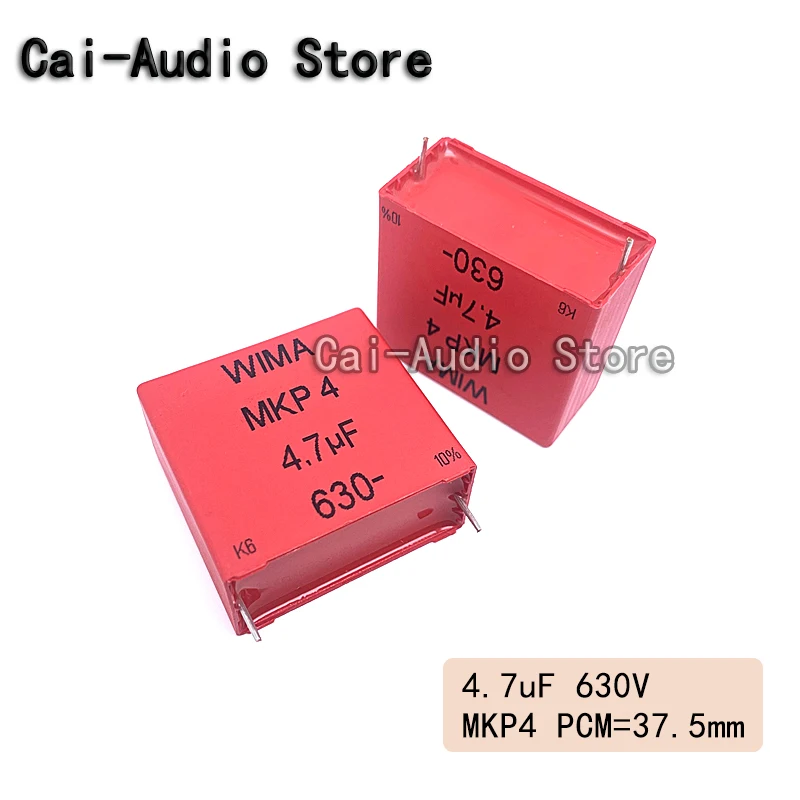 

2 шт./5 шт./10 шт./лот, новый WIMA MKP4 630 В 4,7 мкФ 630 В 4,7 мкФ 475 пленочный конденсатор 630 В 4,7 мкФ 630 В 475 4U5 шаг 37,5 мм