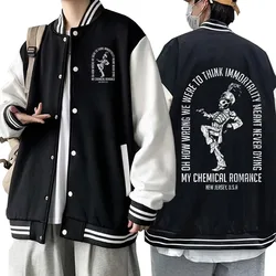 My Chemical Romance Jacket Sweatshirts Hoodie Women Mens Coat Cool Baseball Uniforms Jacket Couple Print Cardigan Clothes Tops