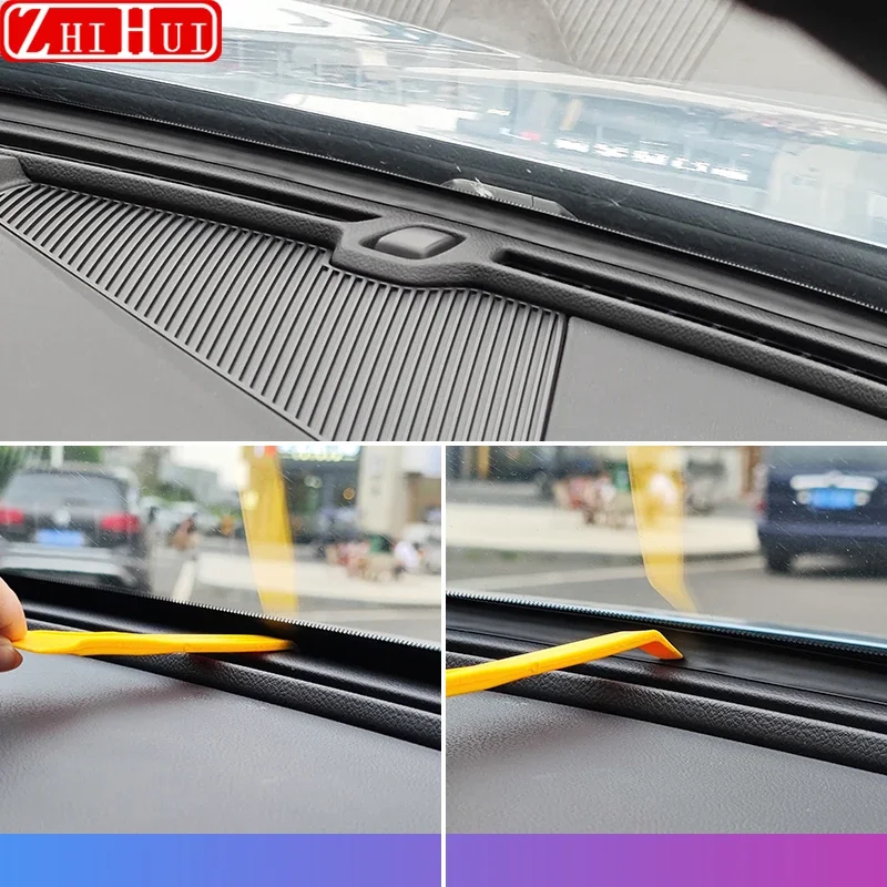 For Geely Cityray 2024 2025 Car Styling Sound Insulation Strip Central Control Rubber Sealing Strip Auto Interior Accessories