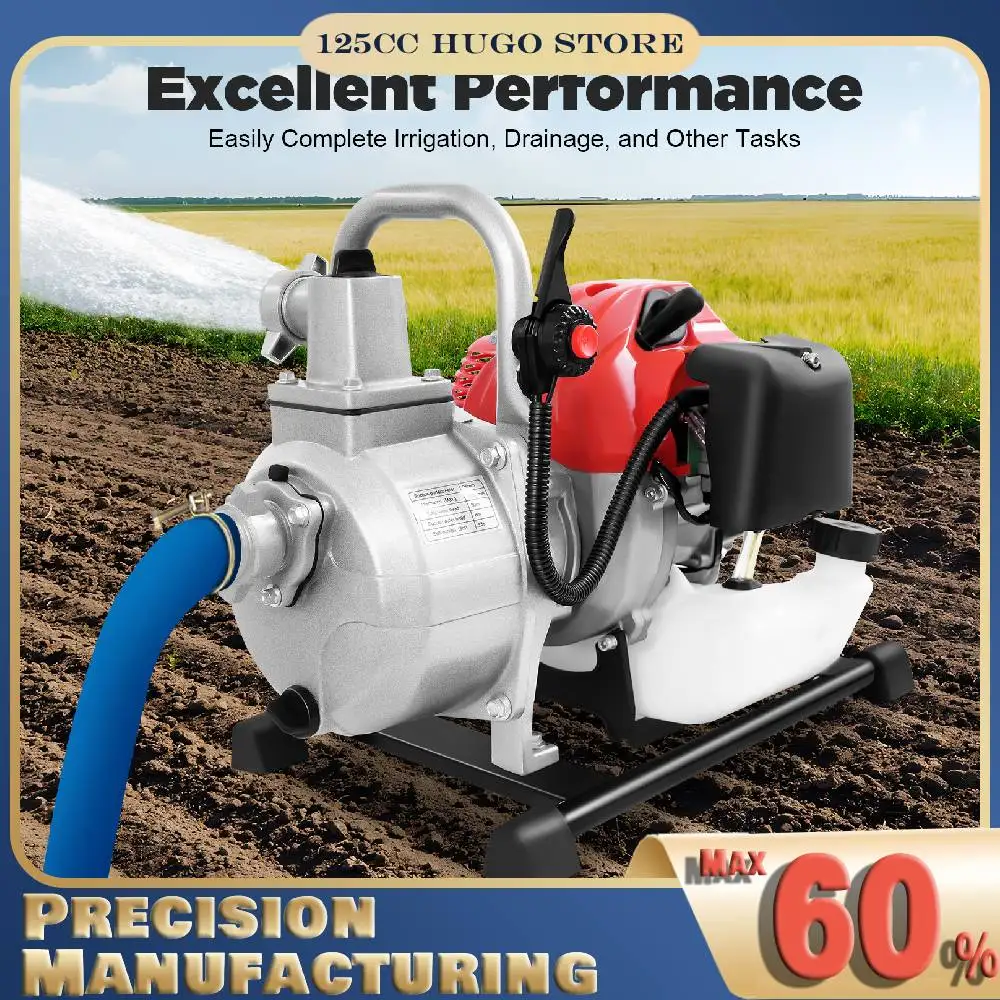 

Portable Water Transfer Pump 10m³/h 43cc 1.7HP Gasoline Powerd 2-Stroke Compact Water Pump