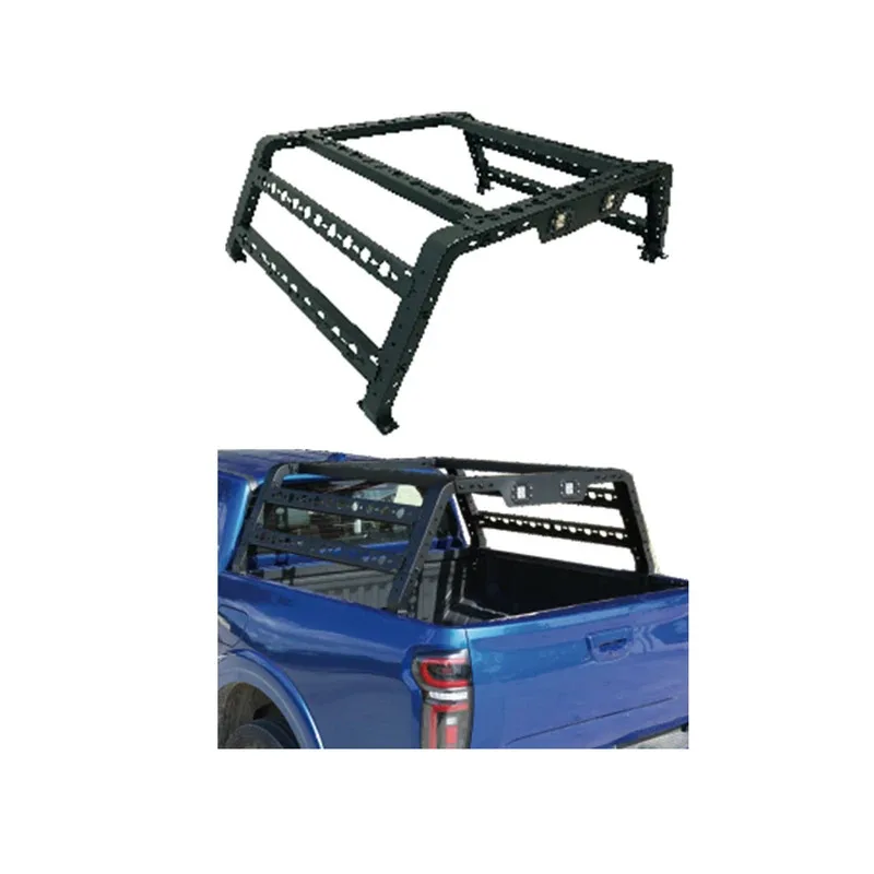 

JP-BR101 Custom Various Off Road 4X4 Aluminium Alloy Cargo Roll Bar Adjustable Pickup Universal Truck Bed Rack