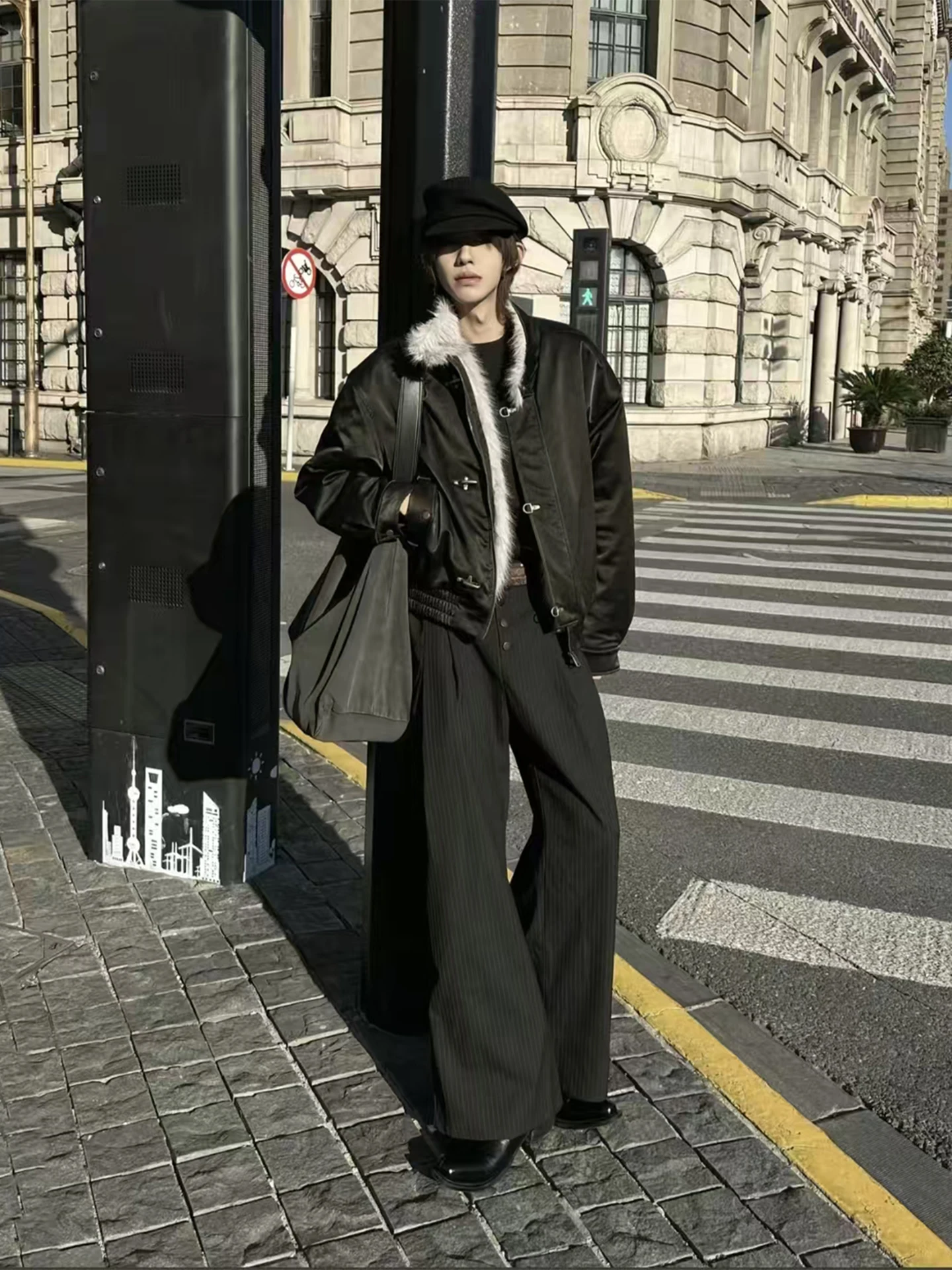 

Мужская зимняя утепленная хлопковая куртка с дизайном «Авиационный орел» из искусственной кожи, в американском ретро-стиле, теплая, молодежная, повседневная