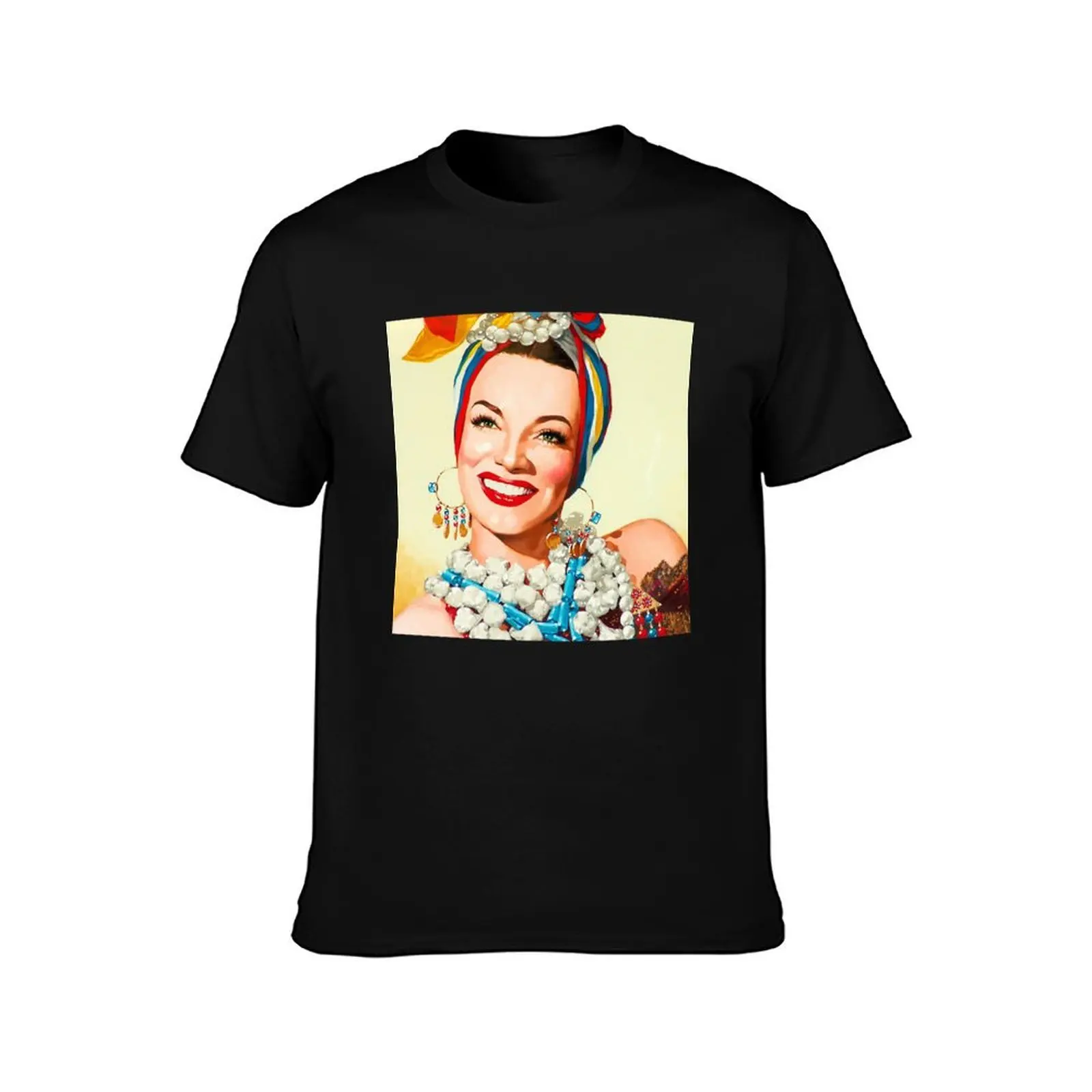 Painting of Carmen Miranda T-Shirt Plus Size Comfort Fit Tee T-Shirt