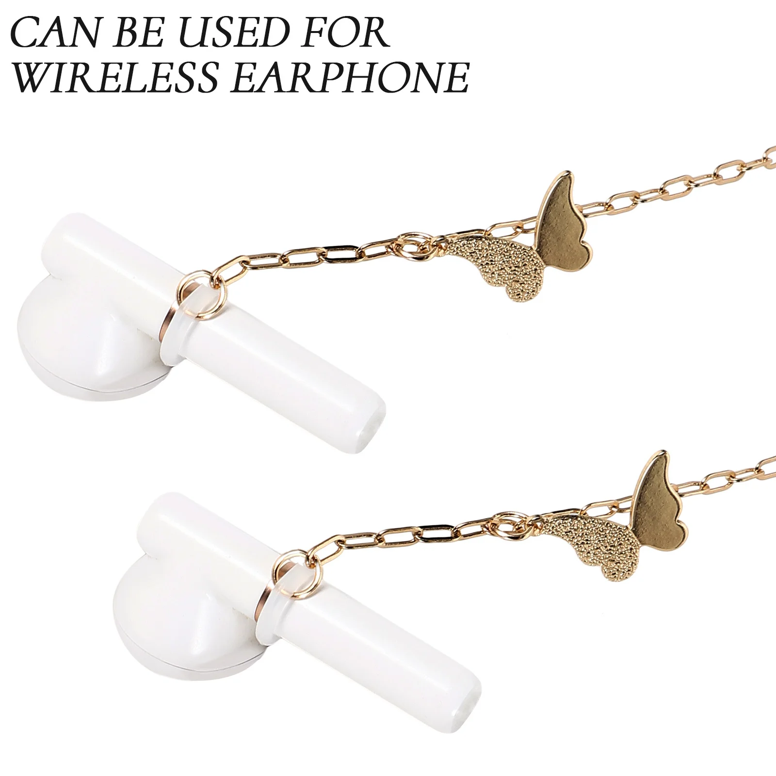 Colar anti-perda para fone de ouvido sem fio, alça de corrente com acessório portátil requintado e elegante para todos