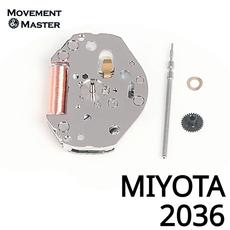Оригинальный японский механизм MIYOTA 2035, высокая игла, исполнительный механизм 2036, 2033, 2039, кварцевый механизм, часы, запасные части
