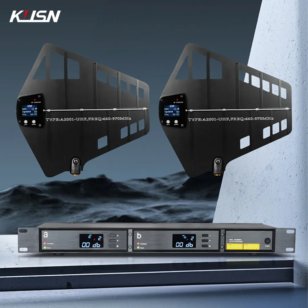 

UHF Microphone Wideband Antenna Splitter UA80-A2001 450-1000MHZ RF Signal Directional BNC-BNC Coaxial Cables 16 Grounps