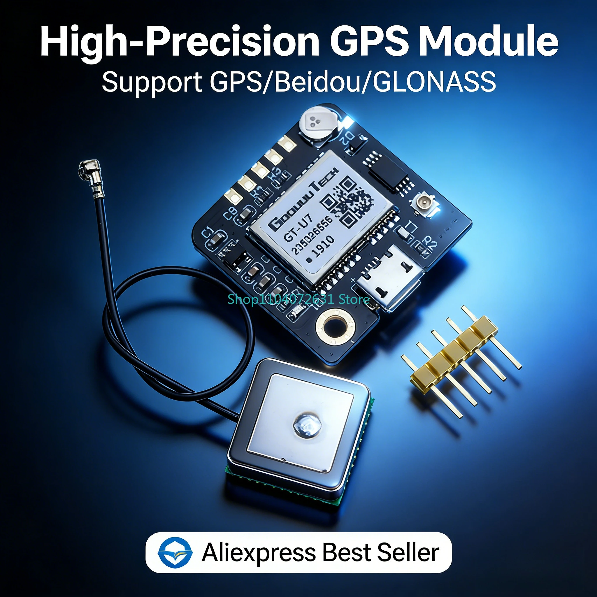 Módulo GPS NEO-6M, 2 uds., posicionamiento de navegación, Compatible con microcontrolador USB UNO 51 STM32 con EEPROM