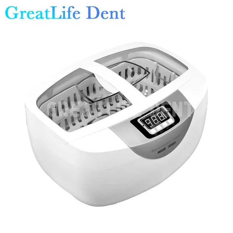 GreatLife Dent Digital Tooth Jewelry Watches Dental 2.5L Ultrasonic Glasses Cleaner Jewelry Cleaner Ultrasonic Cleaner Machine