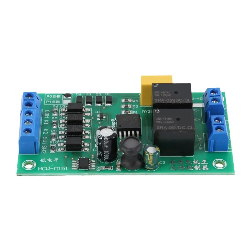 Superior DC 6V 12V 24V DC Motor Forward And Reverse Controller 20A High Current With Limit Relay Driver Lifting Control Board P0